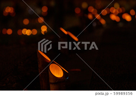 秋のイベント小倉城竹灯り【福岡県】 59989356