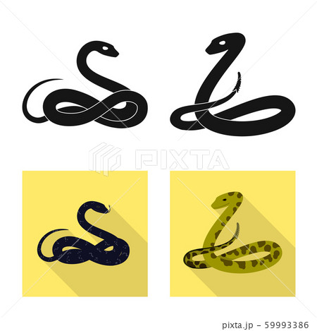 Isolated object of mammal and danger sign. Collection of mammal and medicine stock vector illustration. 59993386