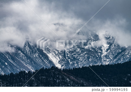 Western Sichuan, China, Snow Mountain Cloud Falls Western Sichuan, China, Snow Mountain Cloud Falls 59994193
