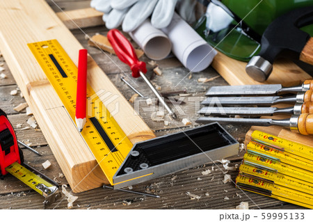 Carpenter's work tools. Carpentry. Carpenter's work tools. Carpentry. 59995133