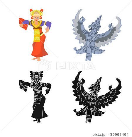 Vector illustration of and travel logo. Set of and traditional vector icon for stock. 59995494