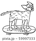 Young and daring. Cat on a skateboard 59997333