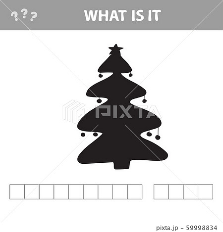 Shadow of Christmas tree. Education game for preschool kids Shadow of Christmas tree. Education game for preschool kids 59998834