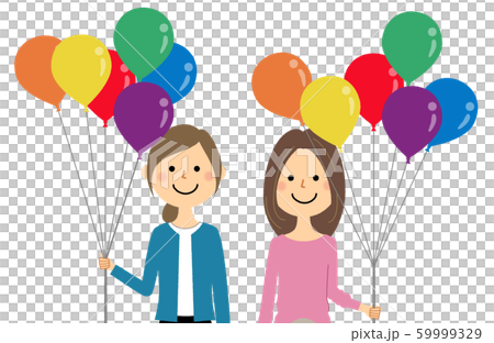 同性カップル　友人 レインボーカラー 59999329