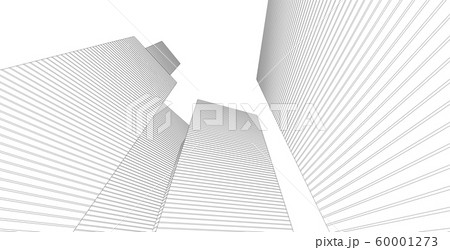 architecture background 3d illustration, sketch 60001273