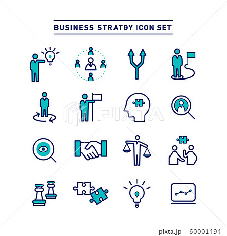 BUSINESS STRATGY ICON SET BUSINESS STRATGY ICON SET 60001494