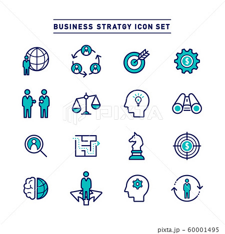 BUSINESS STRATGY ICON SET BUSINESS STRATGY ICON SET 60001495