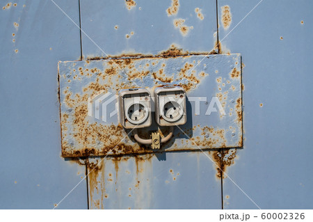 Two Old Rusty Electric Wall Socketsの写真素材 [60002326] - PIXTA