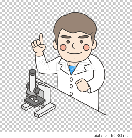 White coat male microscope 60003532