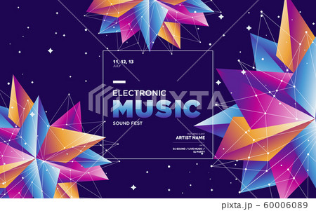 Music festival poster with abstract gradient lines, template design. Colorful Waves Gradient Background. Template for Poster, Web Banner, Pop-Up, presentation, brochure. Geometric template vector. 60006089