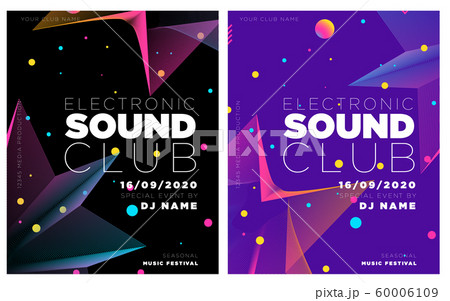 Music festival poster with abstract gradient lines, template design. Colorful Waves Gradient Background. Template for Poster, Web Banner, Pop-Up, presentation, brochure. Geometric template vector. 60006109