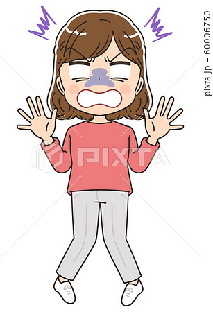 若い女性 私服 アニメ 漫画 イラスト 素材 60006750