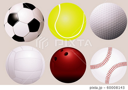 Sport equipment. Realistic balls billiard football tennis baseball golf and bowling  collection. Illustration football and, baseball, tennis sport, equipment for ga 60008143