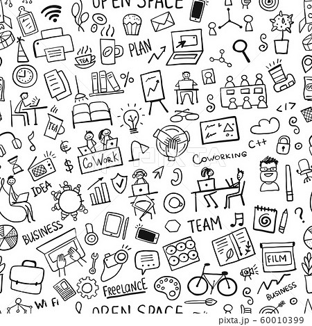 Coworking space, seamless pattern for your design 60010399