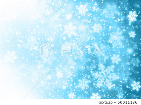 青色雪柄イメージのイラスト素材