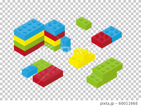 レゴブロック セットのイラスト素材