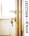 Door lock , door open in front of room blur background 60012297