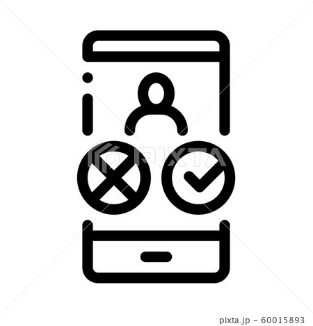 Phone Call Icon Vector Outline Illustration 60015893