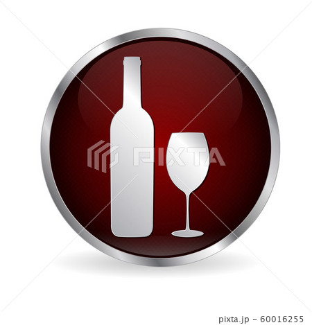 Wine bottle and glass. Alcohol symbol Wine bottle and glass. Alcohol symbol 60016255