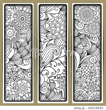 Vertical flyers with ethnic pattern Vertical flyers with ethnic pattern 60016695