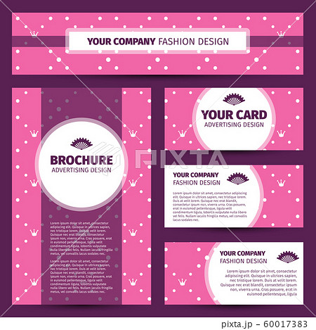 Corporate identity design with princess pattern 60017383