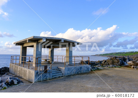 沖縄・南大東・塩屋プールの東屋 60018172