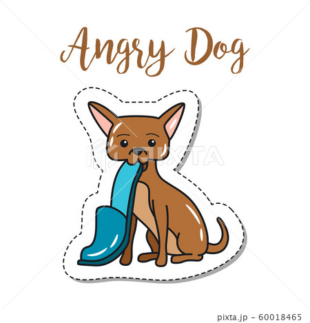 Fashion patch element angry dog 60018465