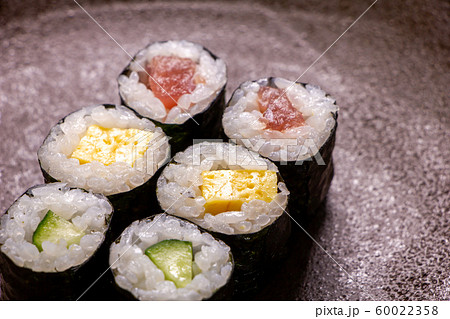 細巻盛り合わせ(鉄火･玉子･胡瓜)。 60022358