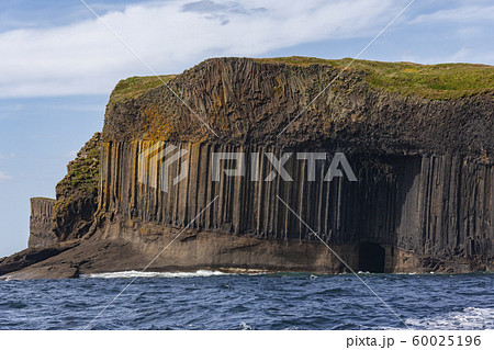 Basalt rock formation and Fingal's Cave - Staffa - Scotland Basalt rock formation and Fingal's Cave - Staffa - Scotland 60025196