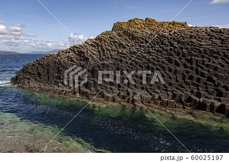 Basalt rock formation - Staffa - Scotland Basalt rock formation - Staffa - Scotland 60025197
