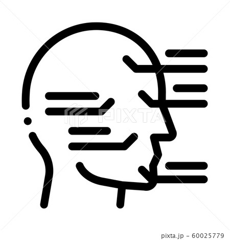 Face Injection Sites Icon Vector Outline Illustration Face Injection Sites Icon Vector Outline Illustration 60025779