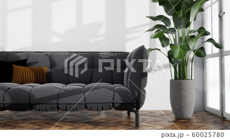 Modern design living room interior with beautiful view . 3D rendering Modern design living room interior with beautiful view . 3D rendering 60025780