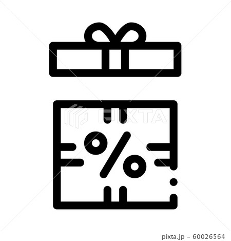 Open Interest Gift Icon Vector Outline Illustration 60026564