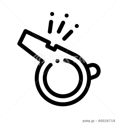 Whistle for Sports Competition Icon Vector Outline Illustration Whistle for Sports Competition Icon Vector Outline Illustration 60026718