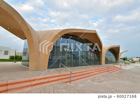 Doha, Qatar. Outdoor lobby Al Bidda metro station Doha, Qatar. Outdoor lobby Al Bidda metro station 60027168