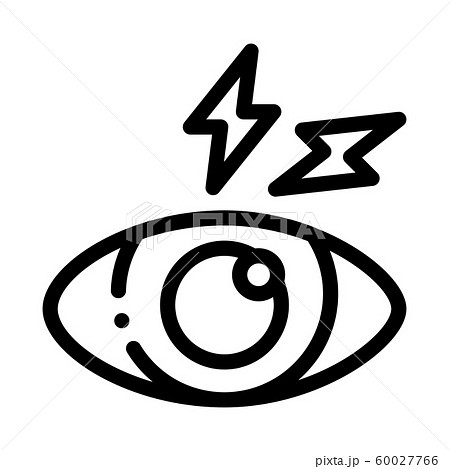Eye Ache Icon Vector Outline Illustration 60027766