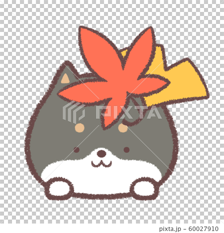 Black Shiba Inu November Maple and Ginkgo 60027910