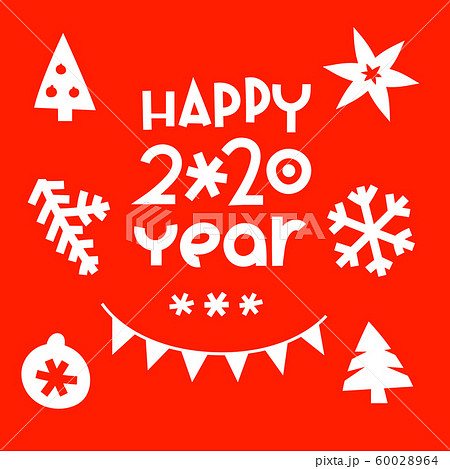 Happy new 2020 year greeting vector card Happy new 2020 year greeting vector card 60028964