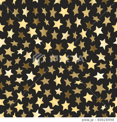Golden stars seamless vector background 60028998