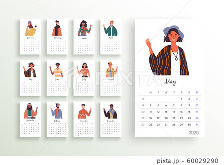 2020 world people calendar planner year template 60029290