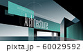 Contemporary architecture vector mockup for a layout landing page or design advertising booklet or leaflet. Abstract flat illustration. 60029592