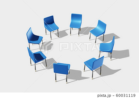 椅子 (並べた椅子)のイラスト素材 [60031119] - PIXTA