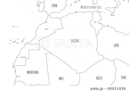 Northern Africa Blank Map 60031836 