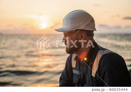 Marine Deck Officer or Chief mate on deck of offshore vessel or ship Marine Deck Officer or Chief mate on deck of offshore vessel or ship 60035444