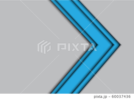 Abstract blue arrow overlap on grey design modern futuristic background vector illustration. 60037436
