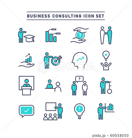 BUSINESS CONSULTING ICON SET 60038050