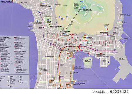 【函館　案内図】