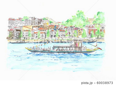 世界遺産の街並み・ポルトガル・ポルト・ドウロ川クルーズ 60038973