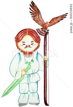 神武天皇と金鵄 神武天皇と金鵄 60039692