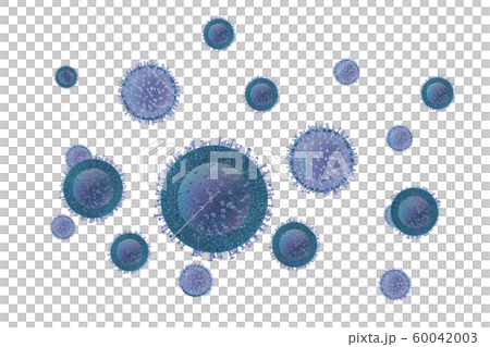 Illustration of influenza (penetrable material) Illustration of influenza (penetrable material) 60042003
